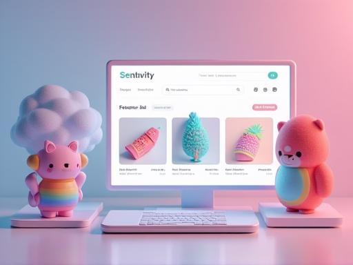 Mockup of the Sakura Collectibles online store website